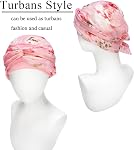 Headwear for Women Sleep Beanie Head Scarf for Bald Wraps Cancer Hats Turbans