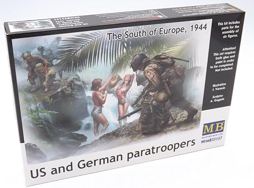 Masterbox 1: 35, Paracaidistas estadounidenses y alemanes (el sur de Europa)