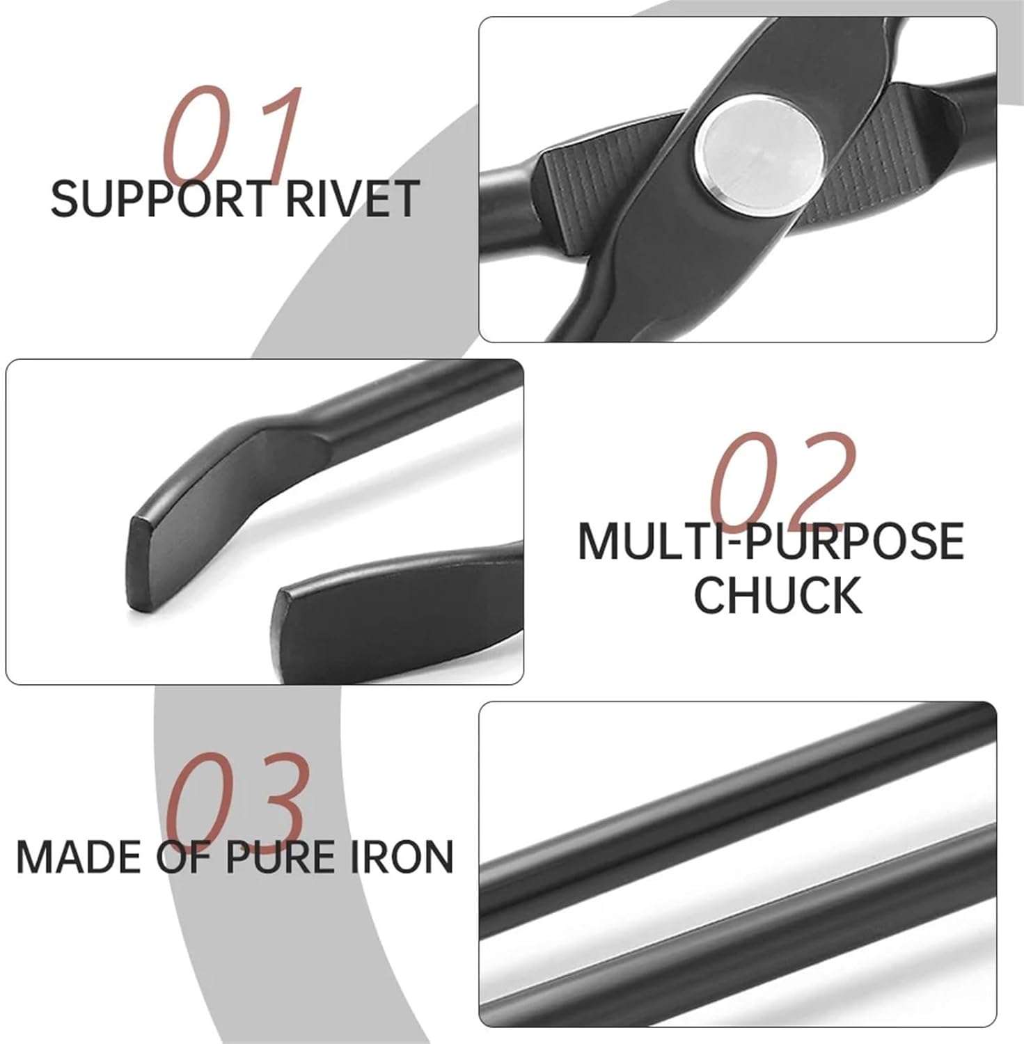 Metal Camping Barbecue Tongs Set Long Handle Charcoal Pliers Firetongs Wooden Garbage Pliers Clip Stainless Steel Portable Outdoor