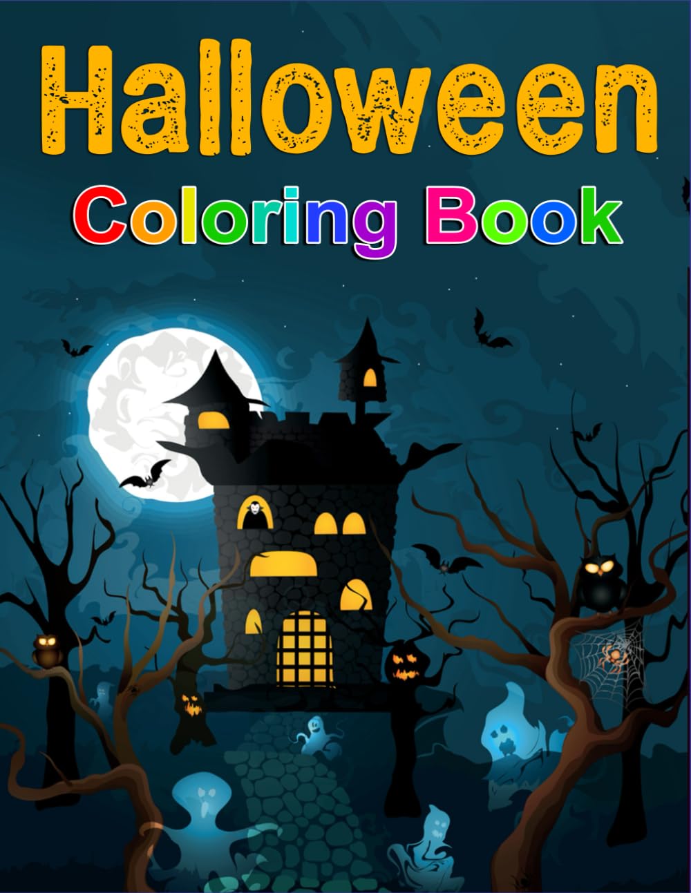 Halloween Colouring Book, gift, kids, present, spooky, Adults (Seasonal Colouring Books)