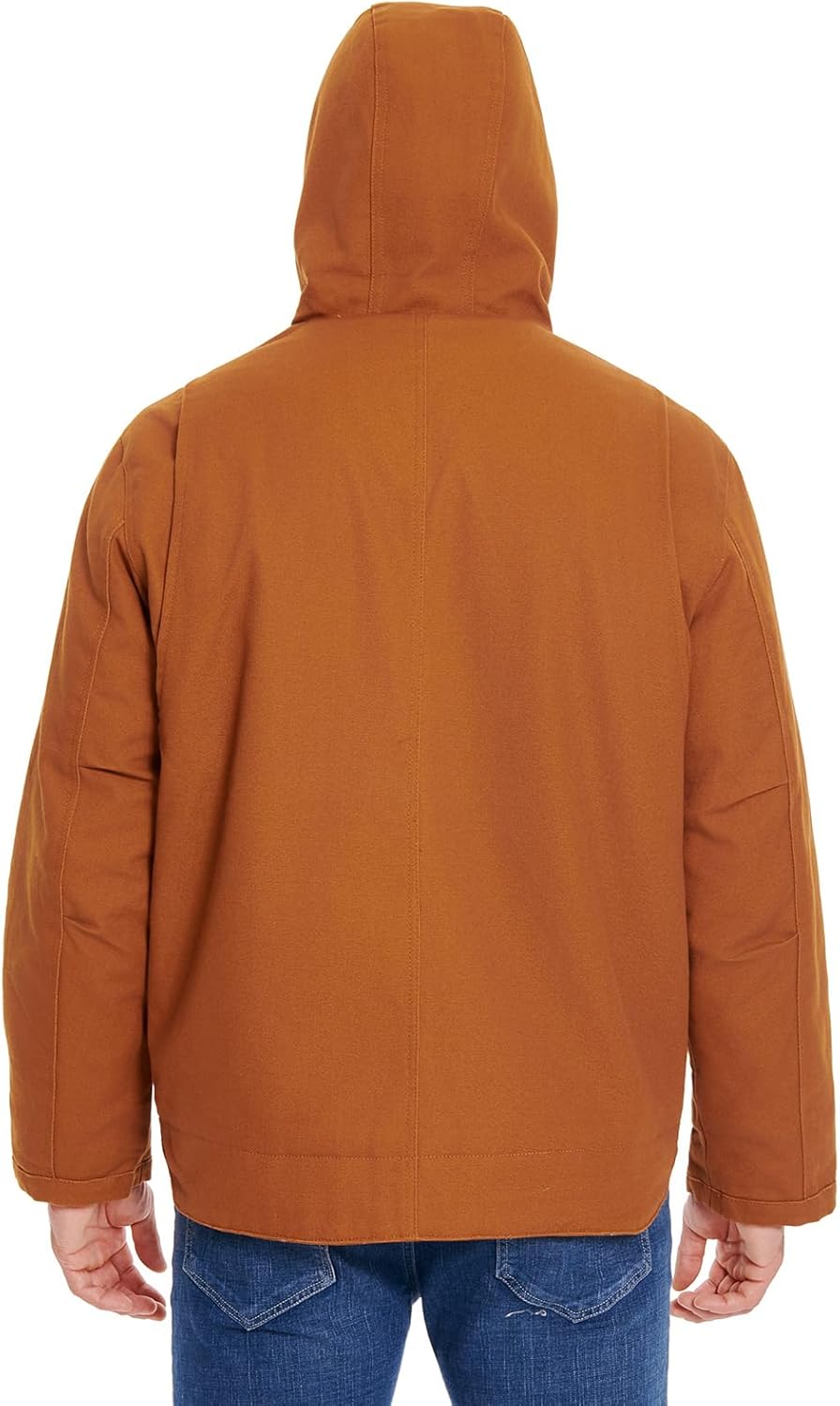 NAVEKULL Men’s Winter Water Resistant Work Jacket Loose Fit Sherpa Lined Insulated Canvas Hooded Coat