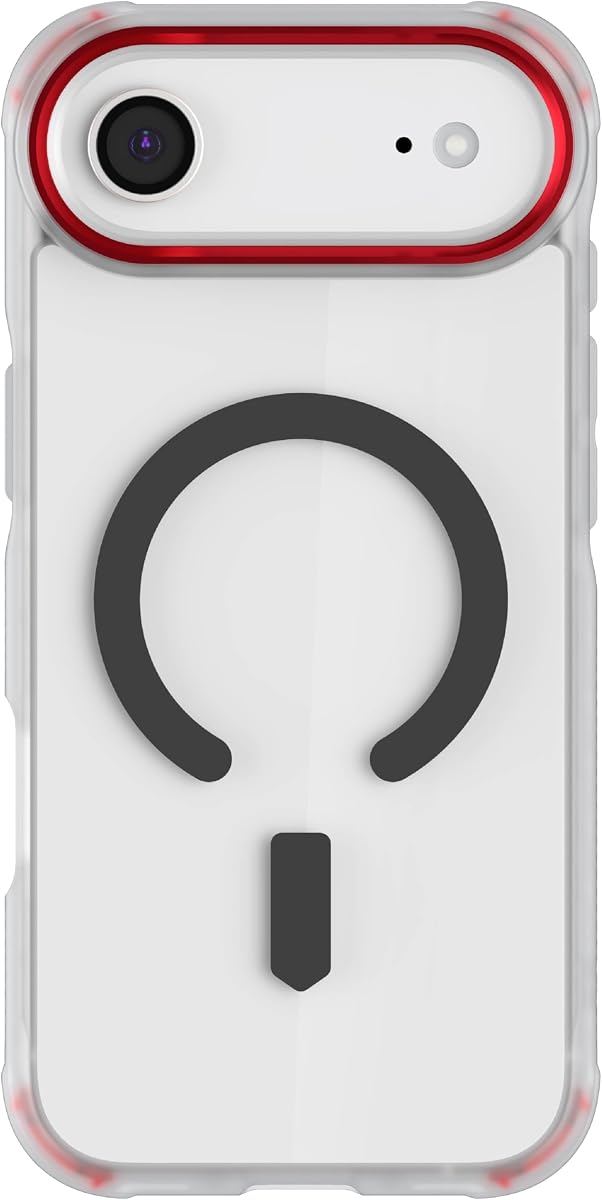 Ghostek Covert iPhone Air Clear Case - Compatible with MagSafe Accessories, Shockproof Silicone, Minimalist Phone Cover (6.5 Inch, Clear)