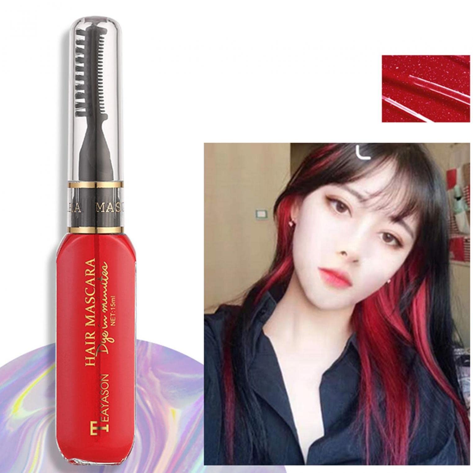 Amazon.com: Temporary Hair Dye for Dark & Light Hair Disposable Washable Hair  Chalk Comb Instant Color Highlight Hair Color for Women Girls : Beauty &  Personal Care