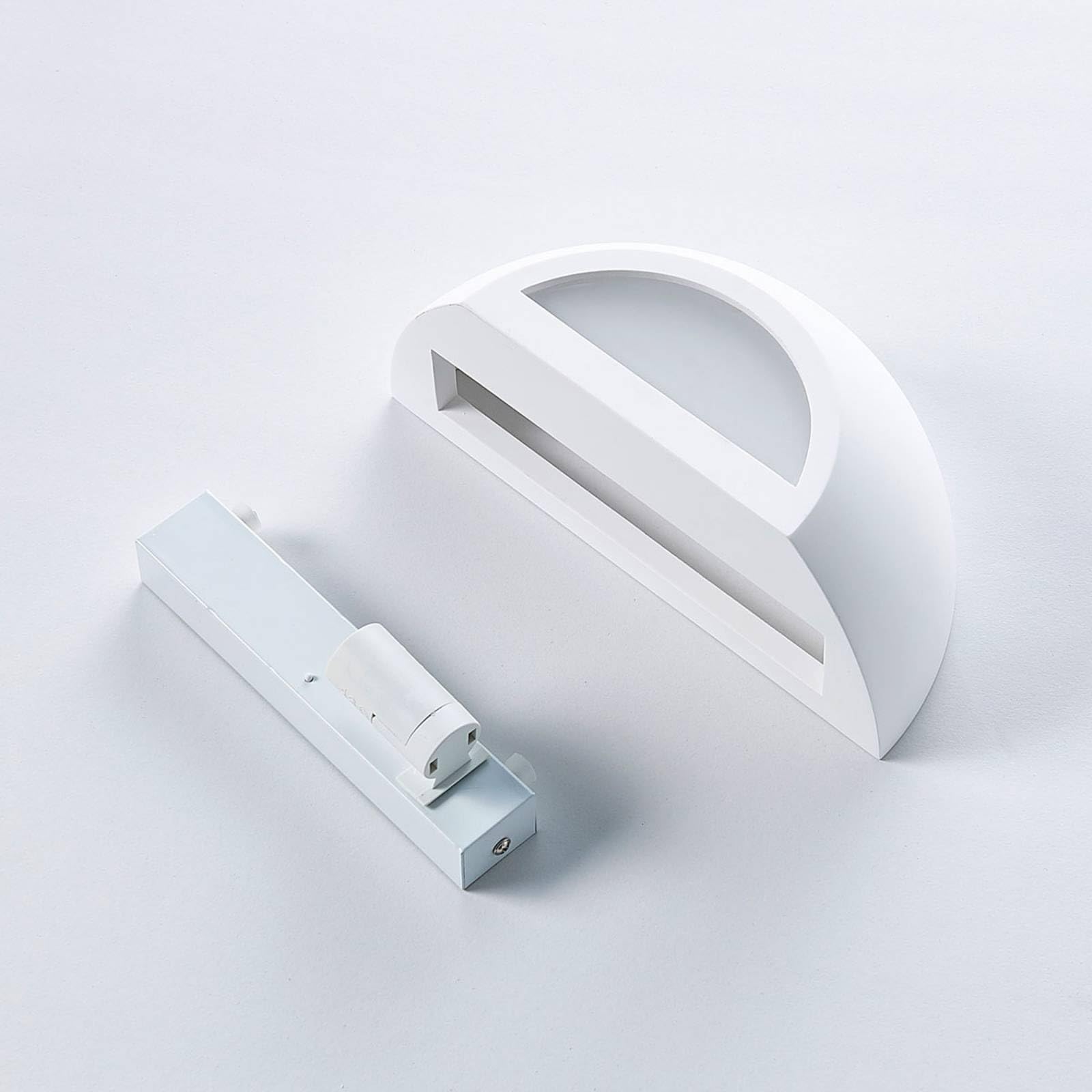 Lindby Applique dimmerabile (Moderno) colore Bianco, in Argilla ad es. Soggiorno & Sala da pranzo applique