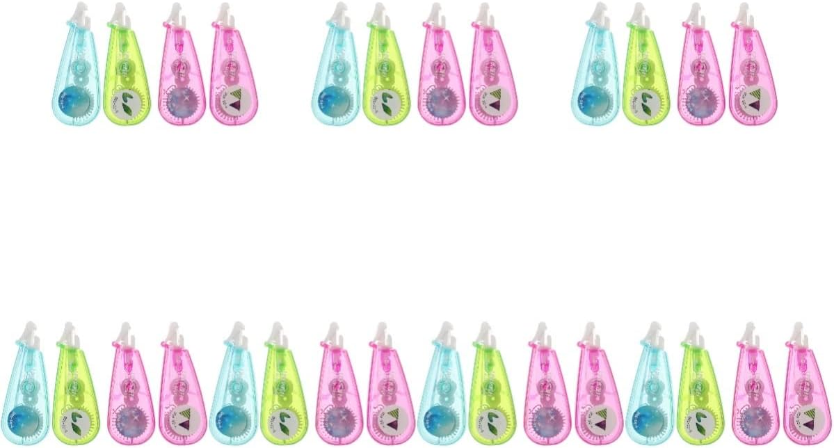 Nuobesty 28個の修正テープ 小説の修正テープ 役に立つ手アカウントテープ かわいい印刷修正テープ 手アカウントツール 雑誌で紹介された