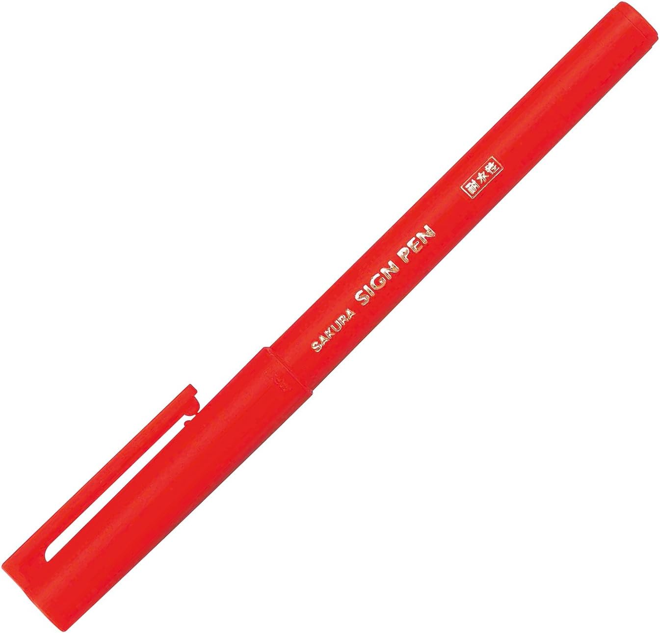 Sakura Crepas Wk-S#19-10 Water Based Sign Pens, Fine Point, Red, 10 Pens