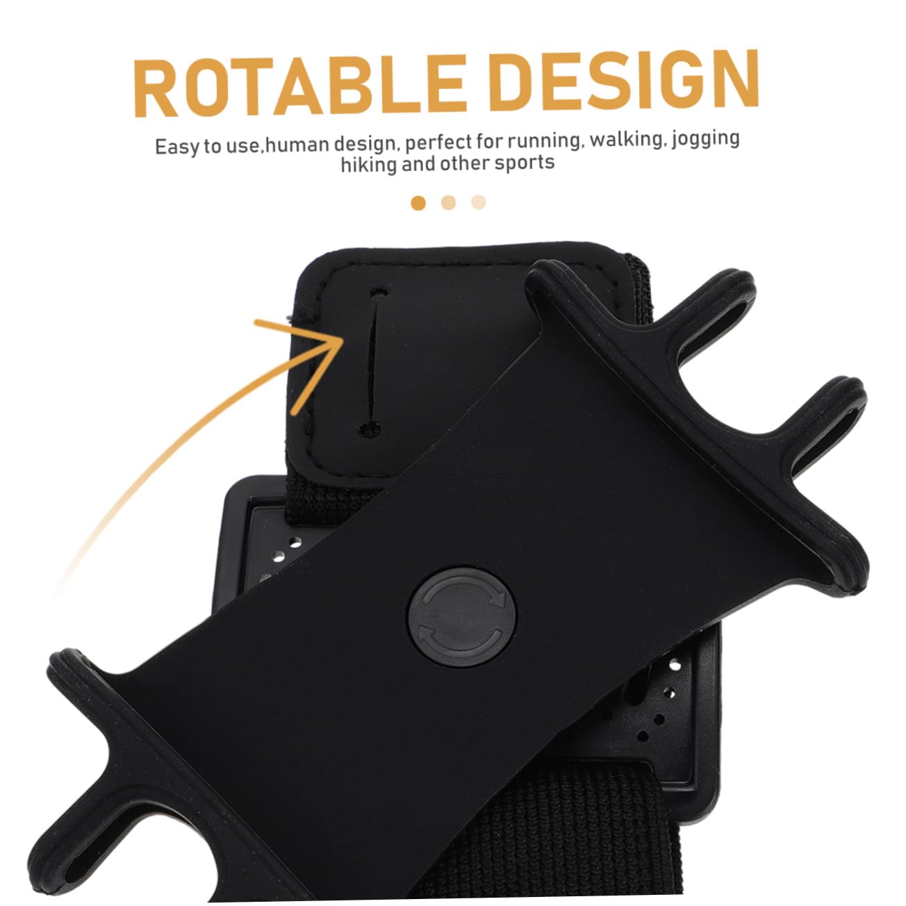 16 Pezzi braccialetto del cellulare polso del telefono porta cellulare da polso presa Cinghia del braccio per il telefono cinturino da polso per telefono nylon Black