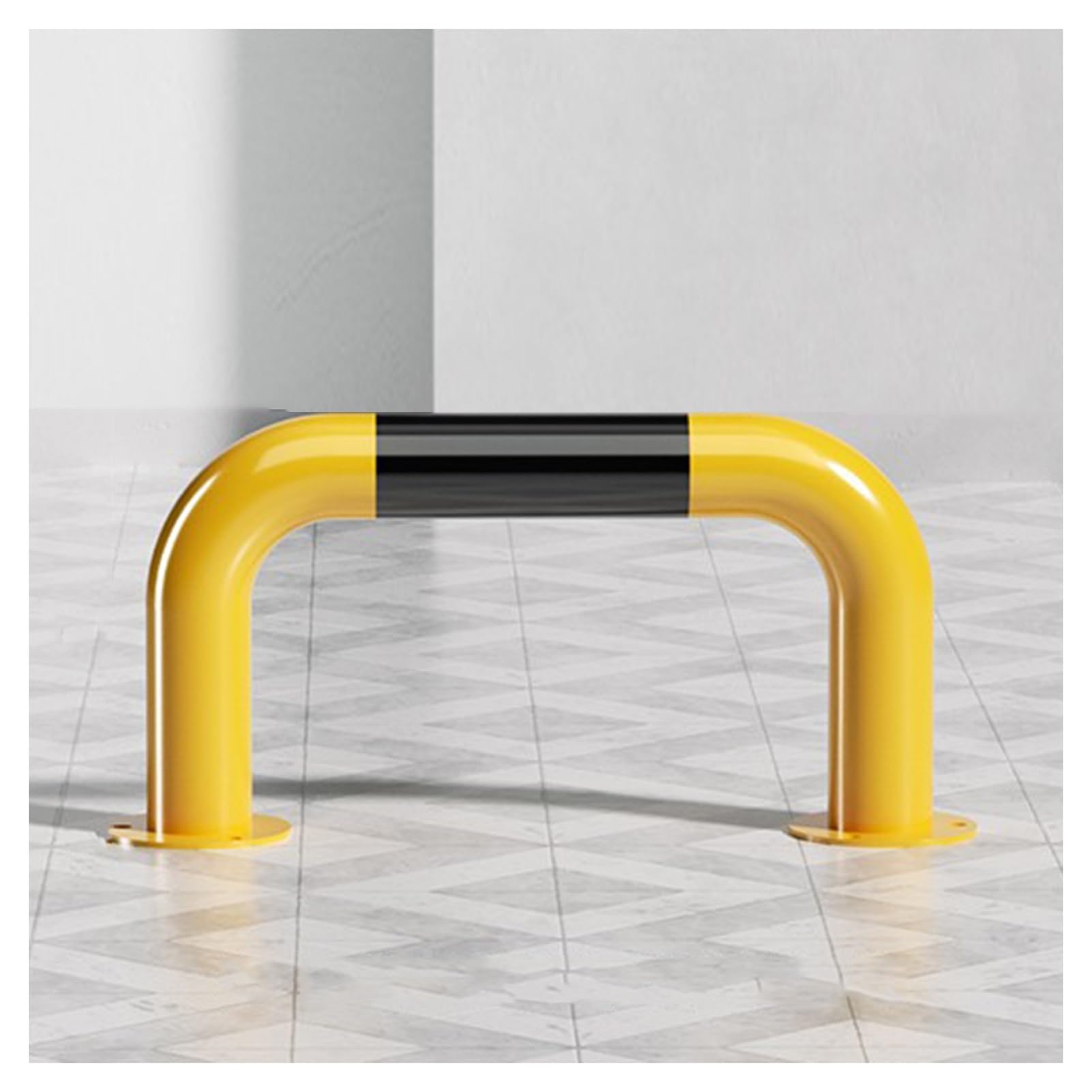 AYCDL Car Blocker, U-Shaped Guardrail Collision Bar,U Shape Bollards for Driveway Garage Parking,19.68-59inch -Collision Round Parking Post,One Color-19.68 x 11.8inch