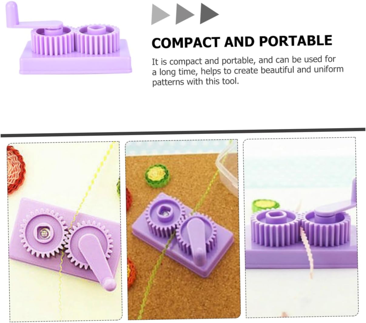 NUOBESTY DIY Craft Tool Paper Quilling Shaper Quilling Supplies Hand-Operated Wave Styler