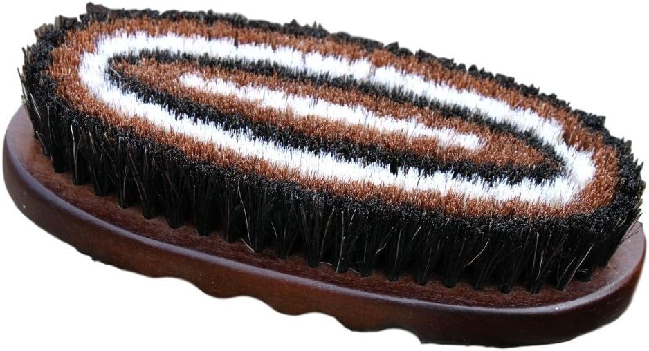 Tail Tamer W225 Great Grooves Wood Series Oval Horsehair Brush, Small