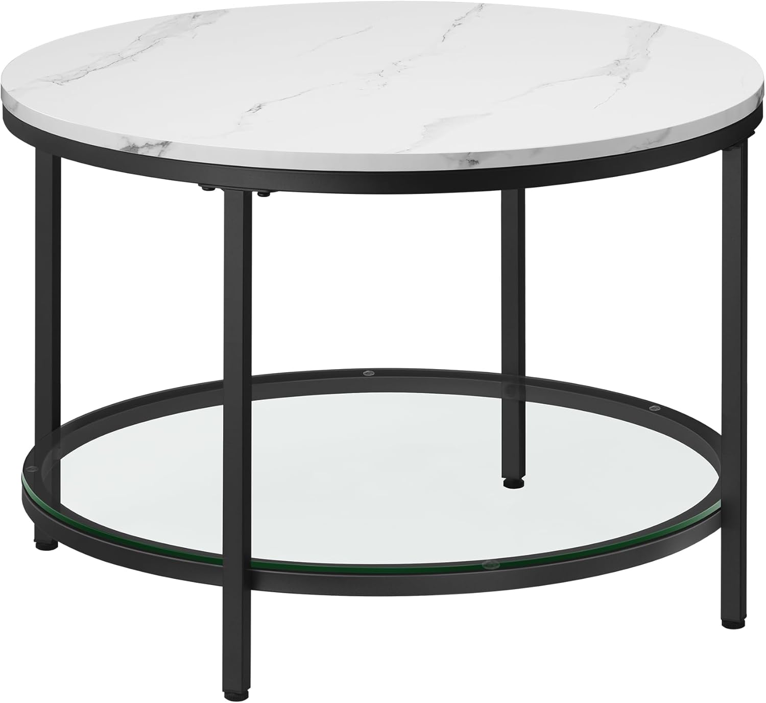 VASAGLE Coffee Table, Living Room Table, Sofa Cocktail Table Faux ...