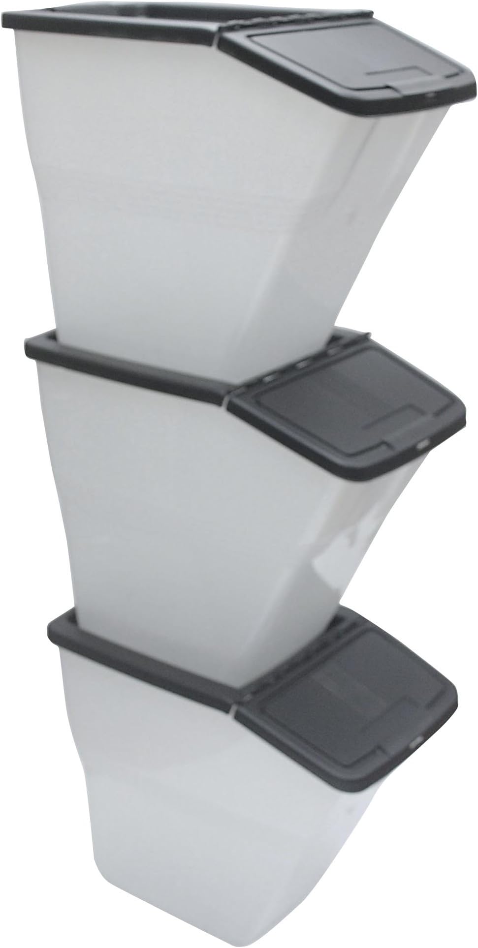 CBBL-32 Stackable Bins with Hinged Lids, 32-Quart