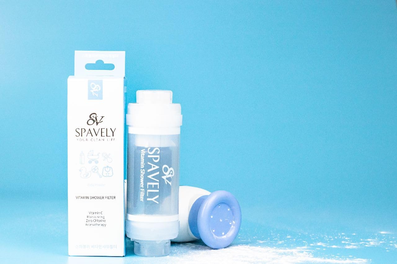 SPAVELY | Korean Shower Filter, Vitamin Shower Filter (Baby Powder)