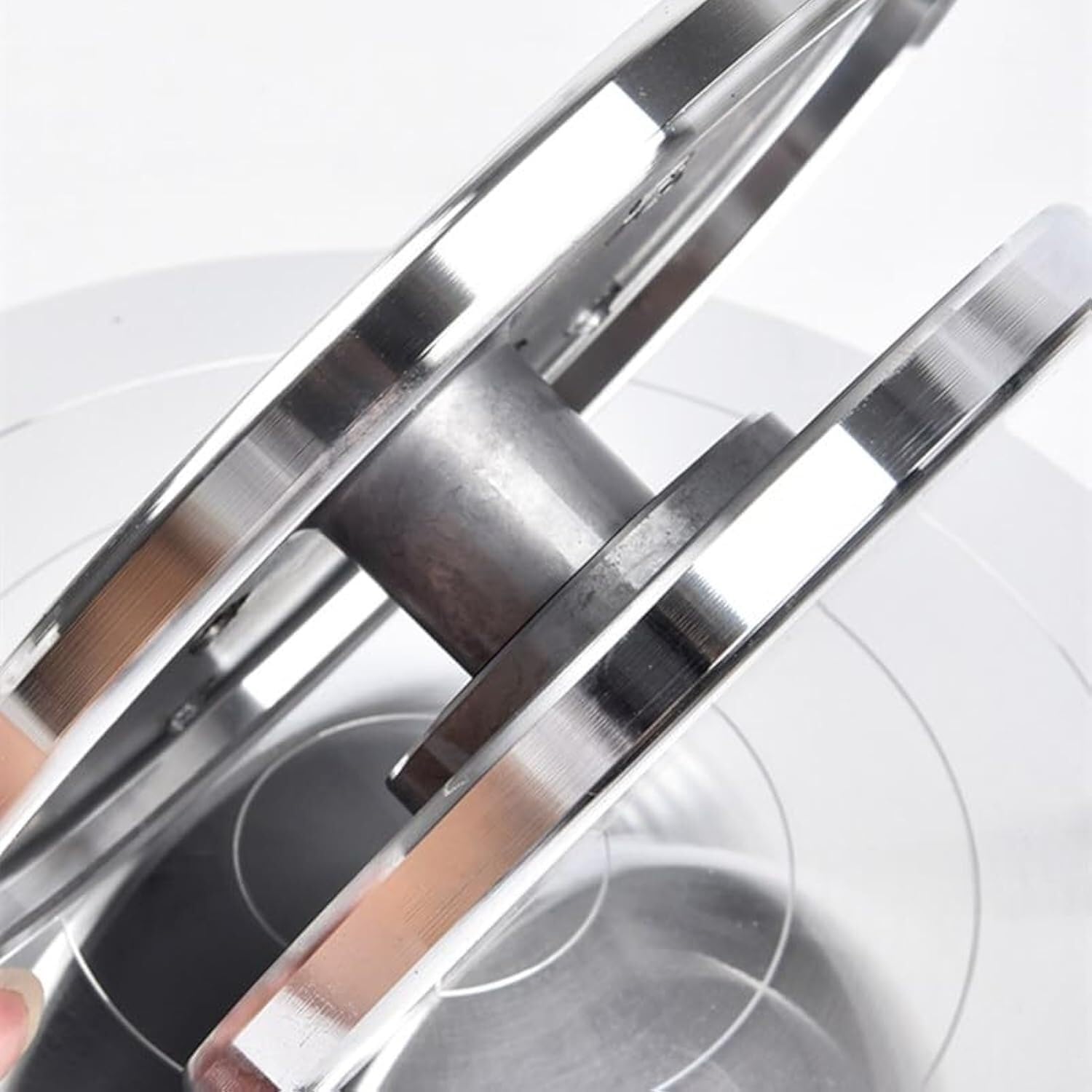 Drehscheibe TöPfern Töpferscheibe, Doppelseitige Drehscheibe Aus Aluminiumlegierung, Skulptur, Töpferton, Handgefertigte Modellplattform, Kuchen-Drehscheibe(18 cm Single Bearing)