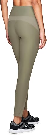 Avalanche Women's Combo Stretch Woven Front Knit Slim Fit Pant with Pockets