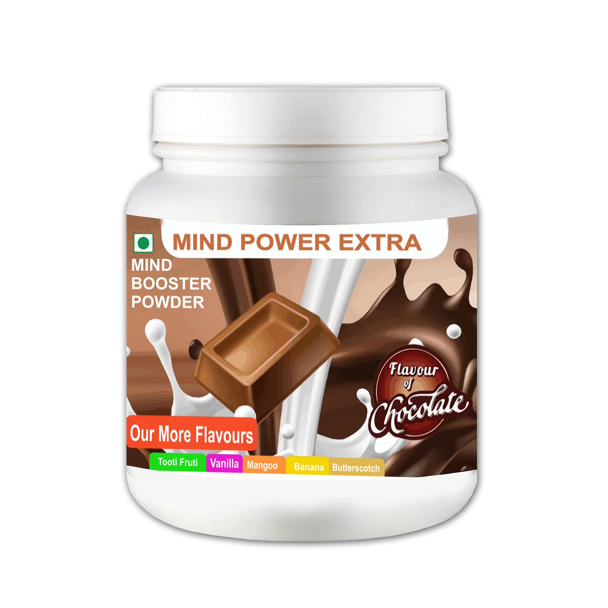Mind Power Extra Mind Booster Powder | Kids Nutrition | Promotes Growth | Kids Protein Shake | (Chocolate)-image-14