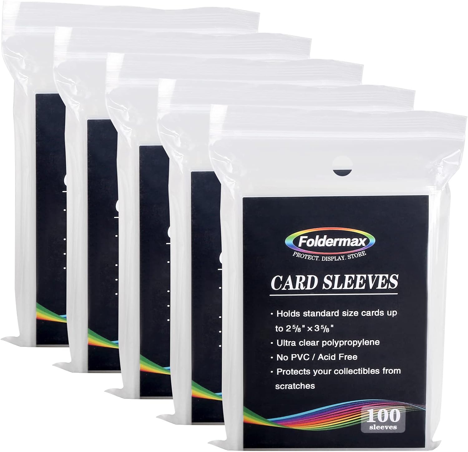 Foldermax 500 Count Ultra Clear Penny Card Sleeves,Soft Card Protectors for Baseball Cards, Sleeved Trading Cards, Soft Sleeves : Toys & Games