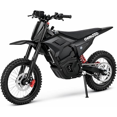 Electric Dirt Bike for Teens Adults - 3000W 40 Mph Motor,53 Miles Range 48V 23AH Battery,14"/12" Tires Dual Disc Braking & Full Suspension Electric Motorcycle