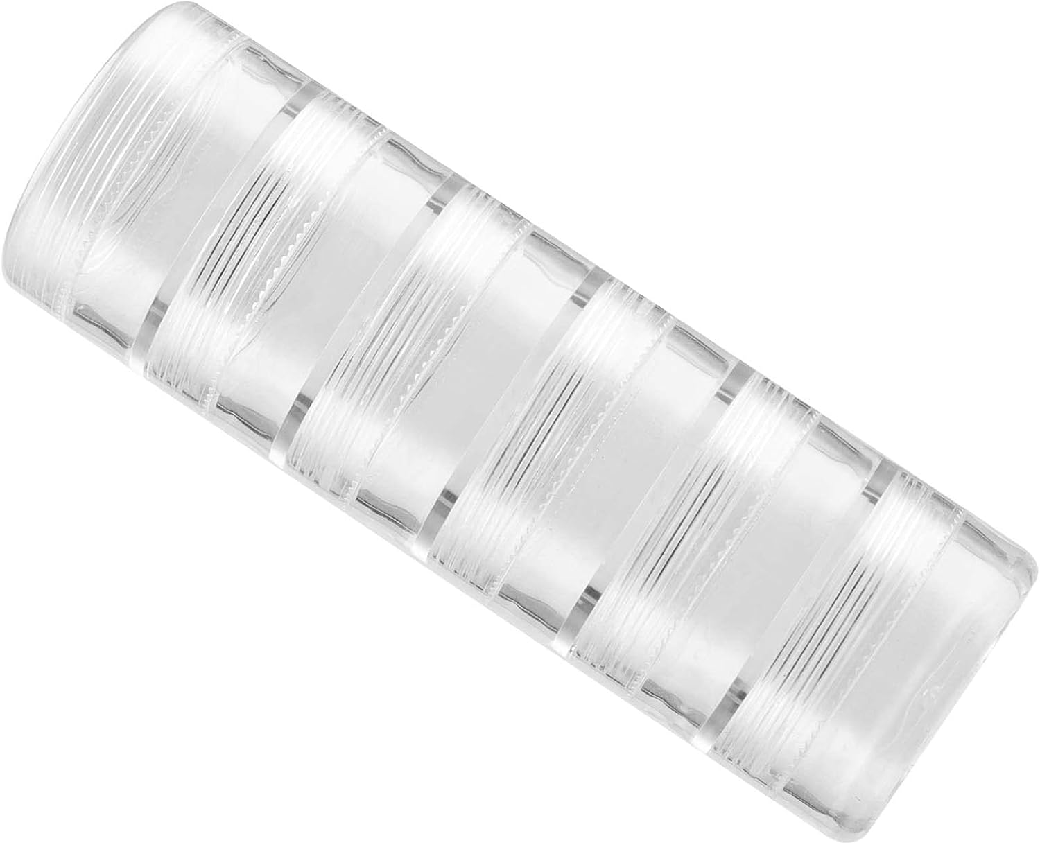 10 Sets 6 Layer Cylinder Stackable Plastic Bead Containers, 10G/10ML Stackable Round Plastic Containers Makeup Sample Container for Buttons, Beads, Small Items image 4
