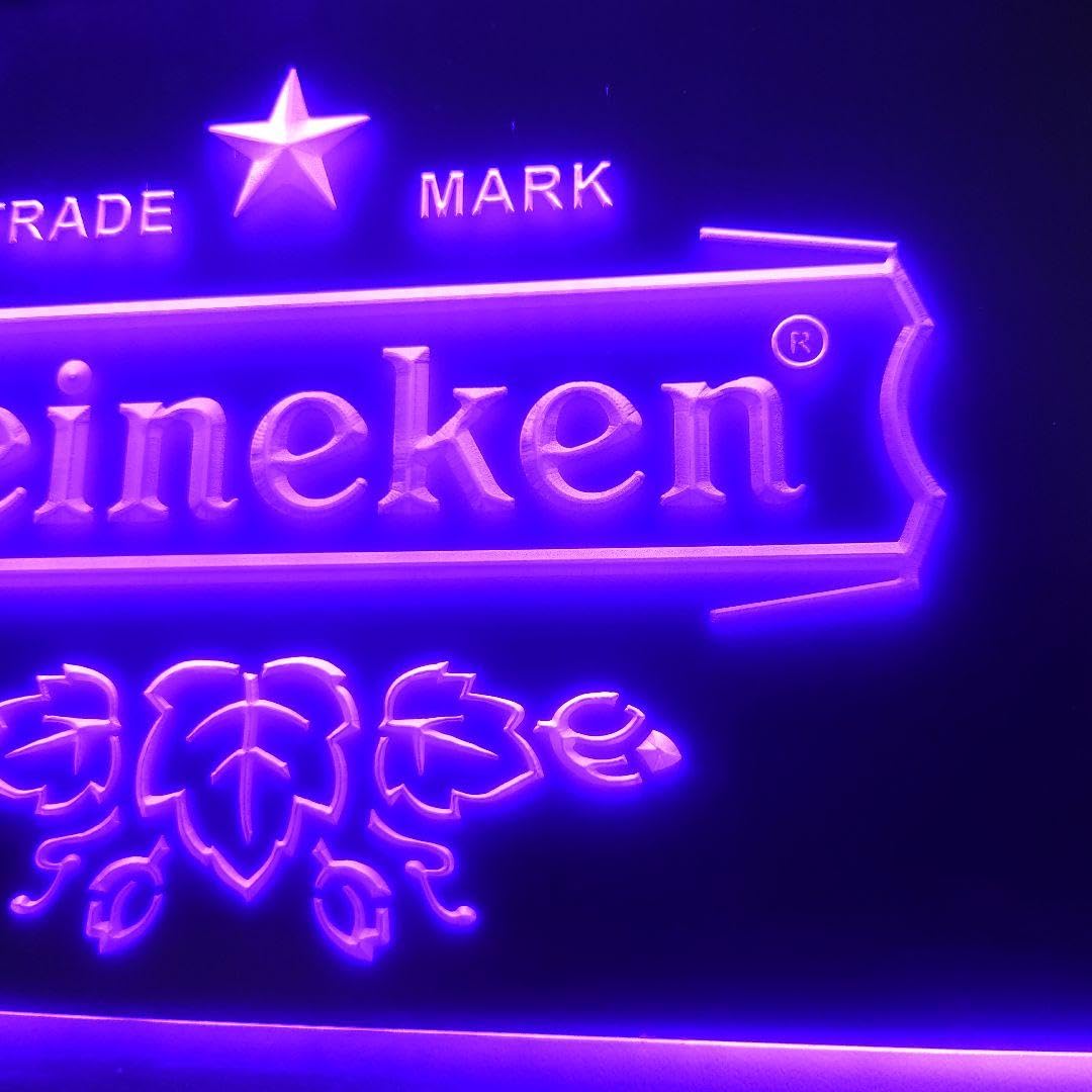 Amazon.co.jp: No.NE38V ハイネケン LED ネオン 看板 Heineken