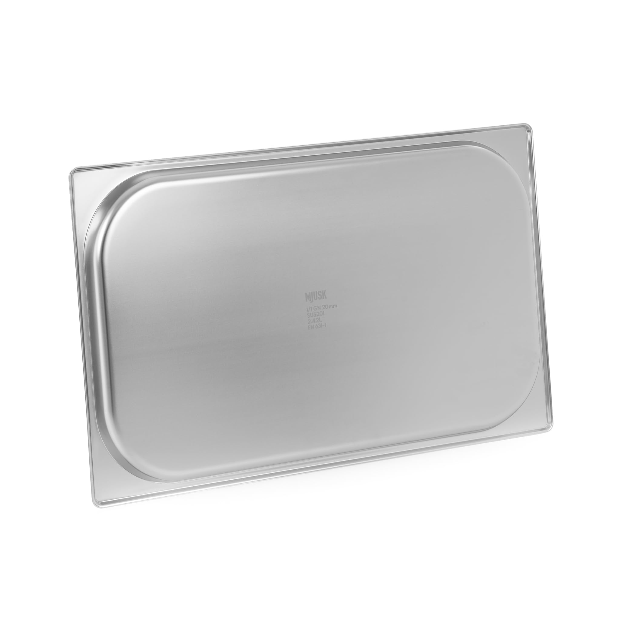 TECHNICA MJUSK Behälter GN 1/1 20 mm aus Edelstahl - Gastro Container stapelbar - Edelstahlwanne Küche - Hitzebeständig -40 °C bis 300 °C - Spülmaschinenfest