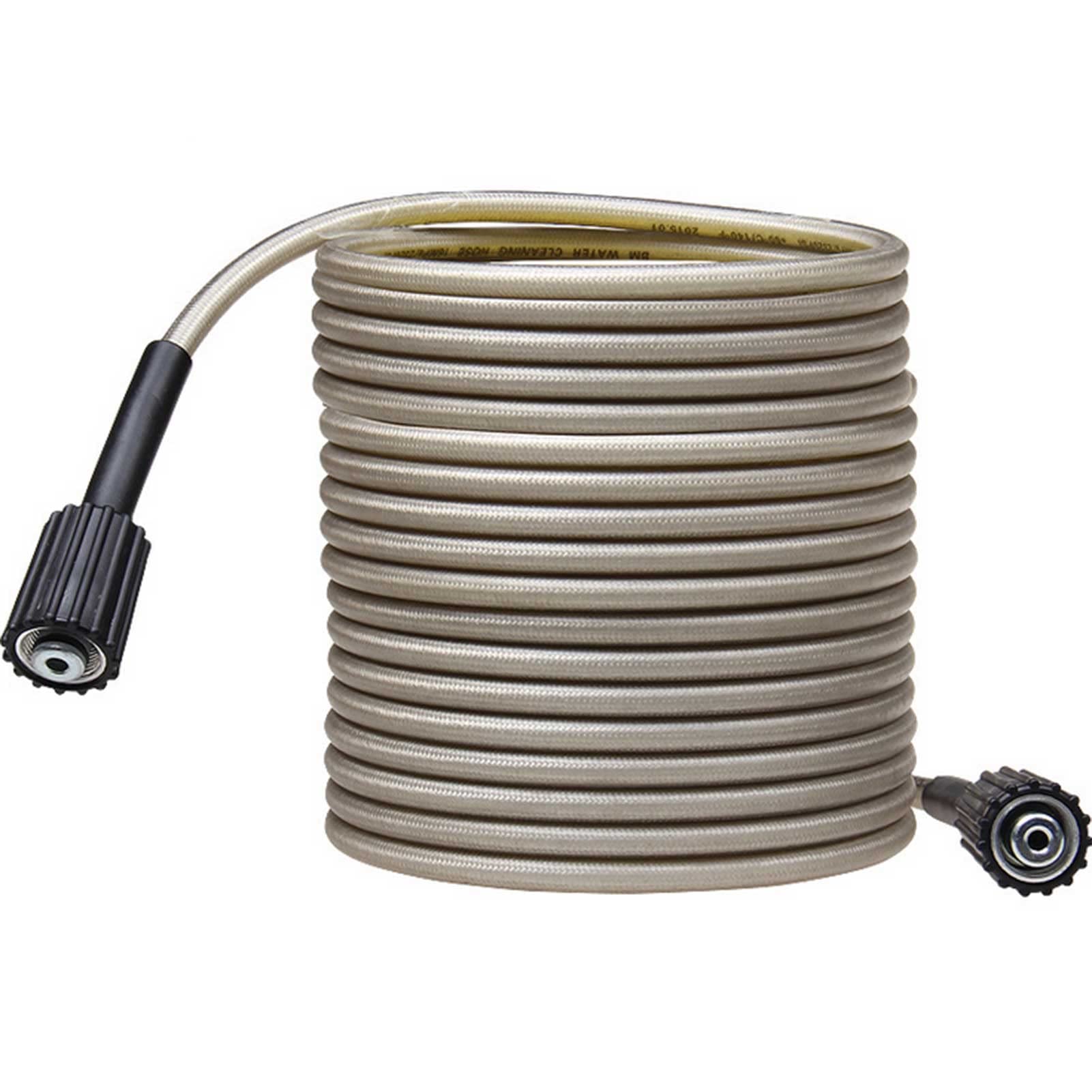 Tubo per idropulitrice ad alta pressione da 5000PSI di estensione ricambio con connettore M22 e adattatore antiaggrovigliamento