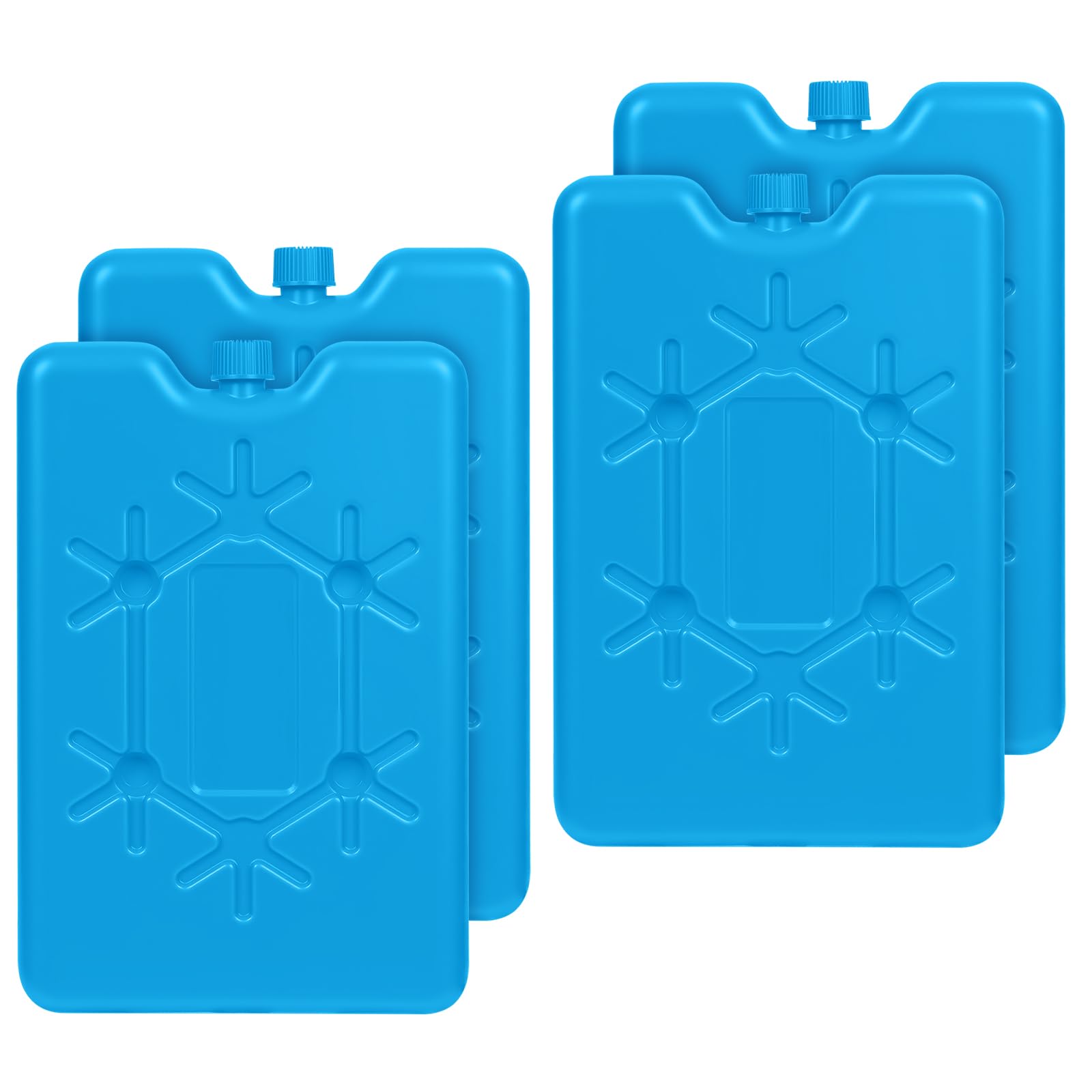 flintronic 4 Pack Freezer Blocks, Reusable Ice Pack for Coolers Ultra Cooling Ice Blocks
