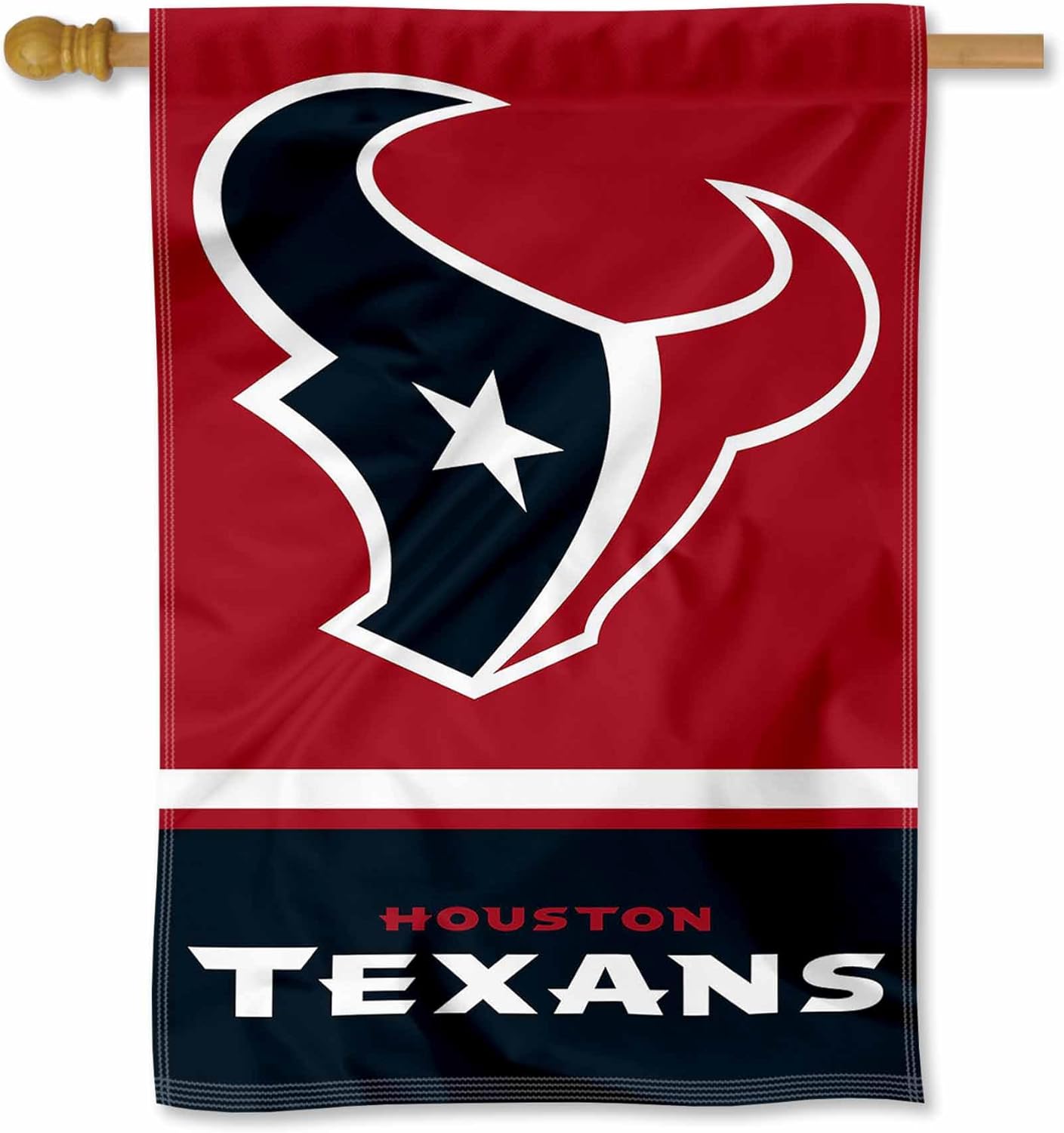 Houston Texans Two Sided House Flag