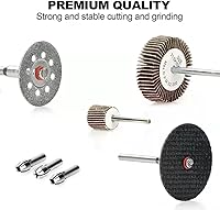Vista 5 de Kit de accesorios para herramientas rotativas de 276 piezas, ajuste universal para un fácil corte, tallado y pulido