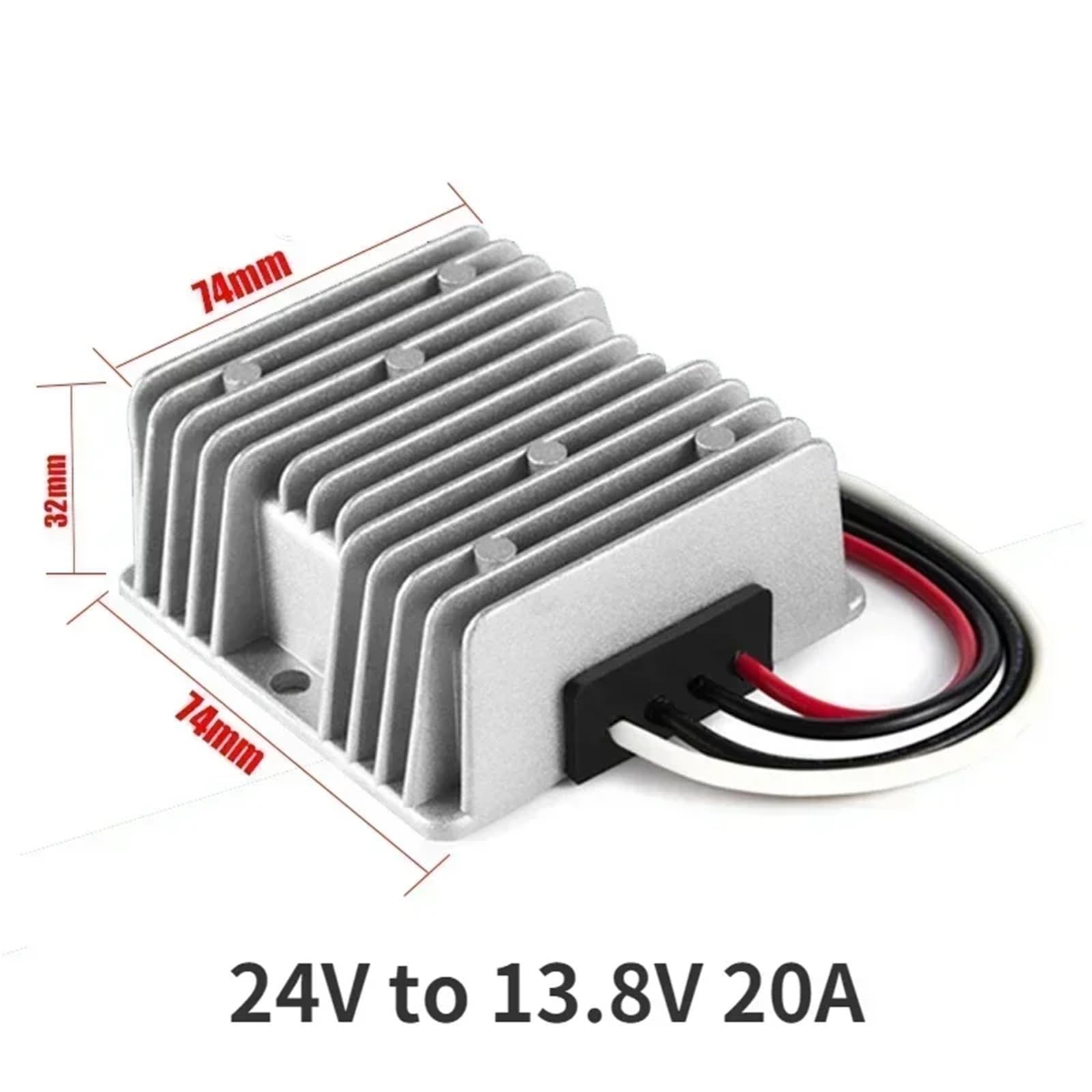 1 x transformator napięcia 24 V do 13,8 V, 12 V, 5 A, 60 A, 40 A, 30 A, 20 A, 15 A, 10 A, przetwornica napięcia DC DC, regulator mocy (24 V do 13,8 V 20 A)