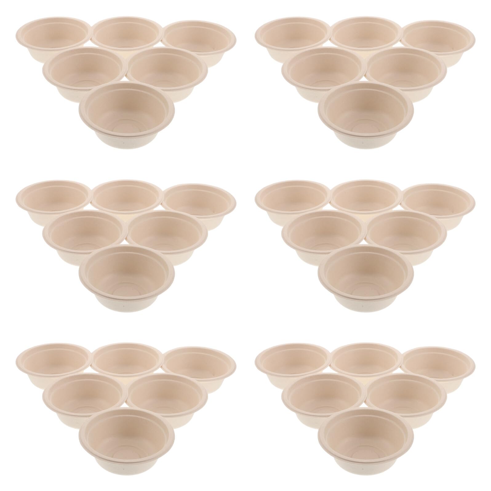 Gamelles jetables Tofficu de 350 ml en papier épais pour chiens et chats, lot de 100