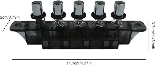 Miniatura 2 de Interruptor de teclado de campana extractora, 2 botones de interruptor de alimentación multifuncionales duraderos, interruptor de teclado de piano