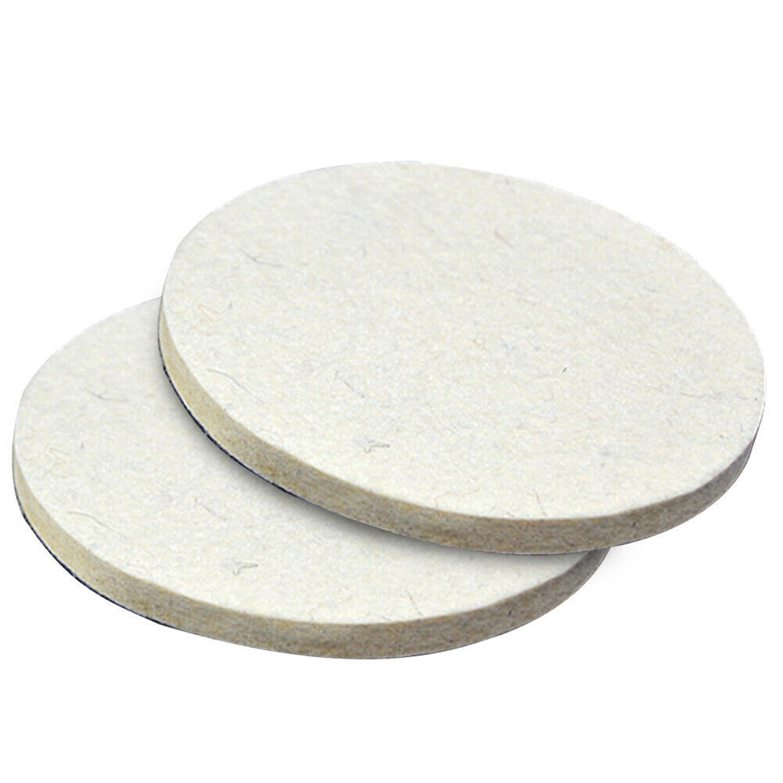 Lot de 6 disques de polissage en laine auto-agrippants pour métal, voitures, verre, pierre, bois (150 mm)