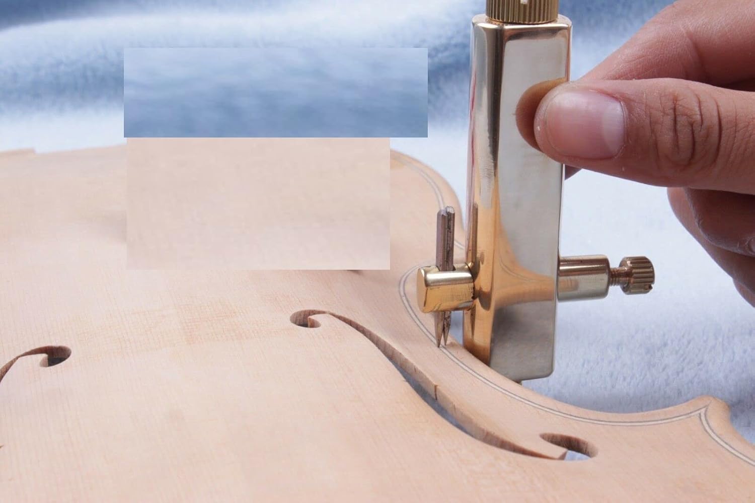 2pcs violin making Tools Violin Purfling Knife Brass Knife Clear Slot wood