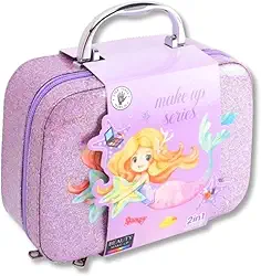 Kit Maquiagem Infantil Com Bau Maletinha Completa De Make