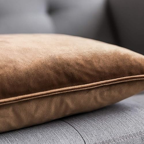 Miniatura 2 de MIULEE Juego de 4 fundas de almohada decorativas de terciopelo de felpilla de 18 x 18 pulgadas