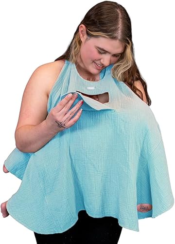 Fundas de lactancia, 100% muselina de algodón orgánico. Transpirables, hermosas, privacidad completa. Fabricado por una madre. Empresa de EE. UU