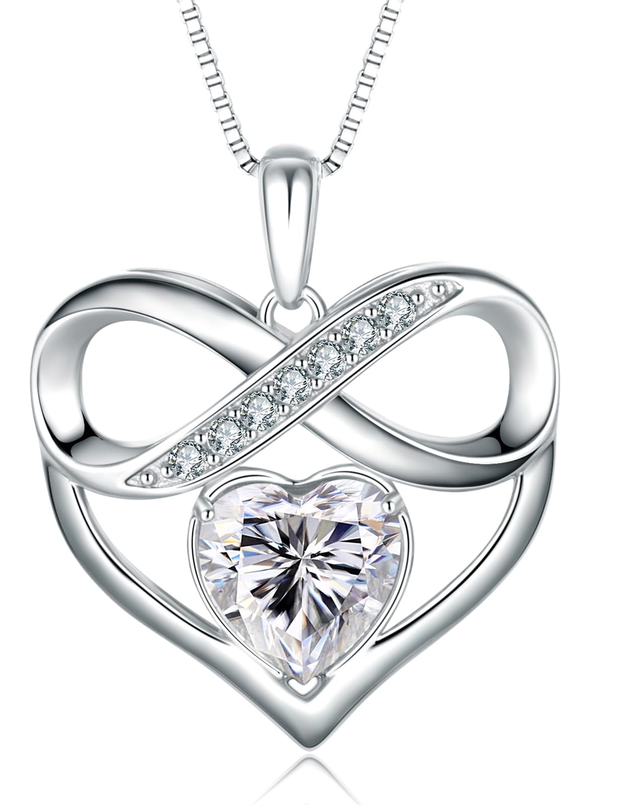 Collana con ciondolo a forma di cuore infinito, regali per la festa della mamma donna moglie anniversario compleanno natale gioielli regali San Valentino per lei