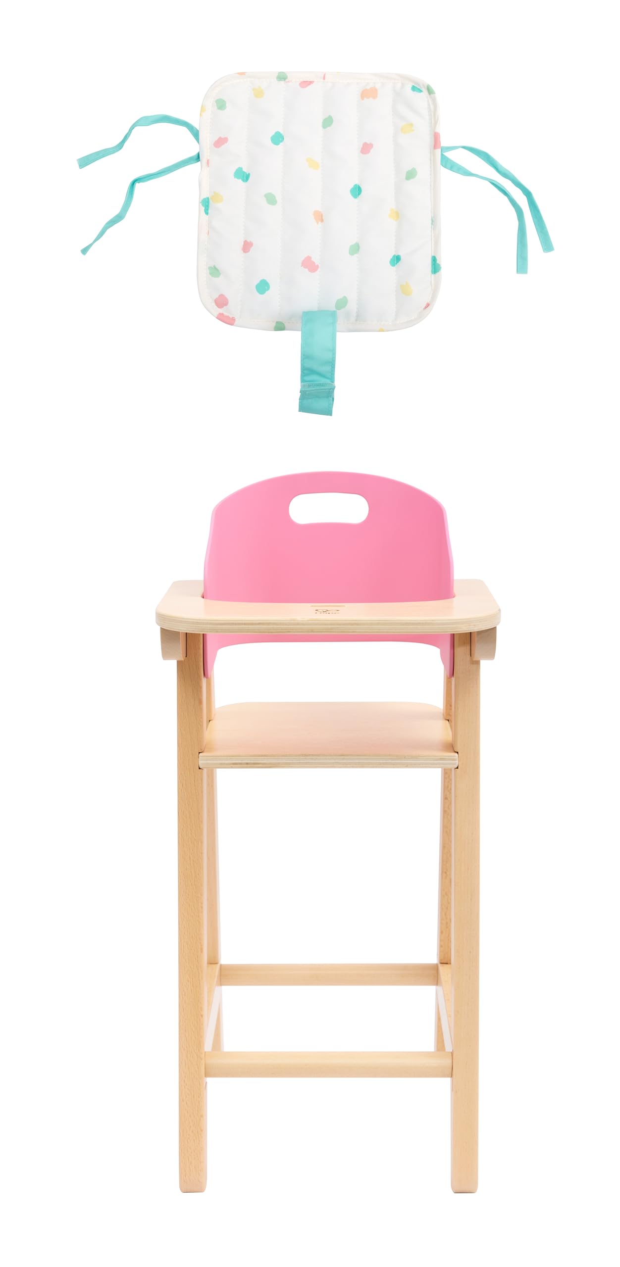 Hape Seggiolone per bambole "Sweet Treats", accessorio per bambole da gioco, seggiolone in legno