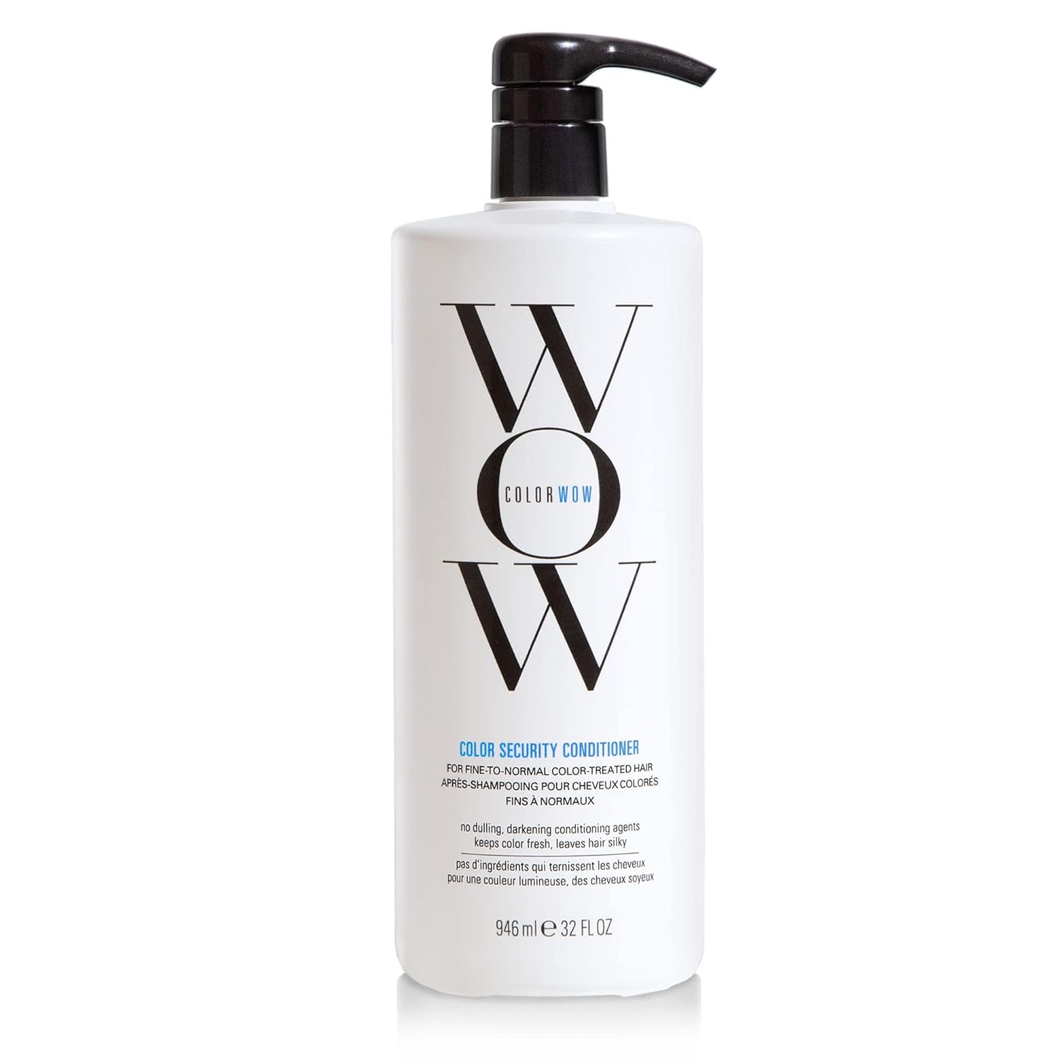 COLOR WOW Color Security Conditioner for Fine to Normal Hair – Weightless hydration for fine, thin, fragile hair | Detangles, nourishes + adds shine with Argan Oil | Color safe | Heat protection