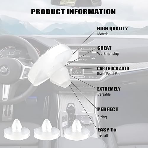 Miniatura 9 de 12 tapones para interruptor de freno, tapón para interruptor de freno, almohadilla para pedal de freno automático para camión, interruptor de luz de