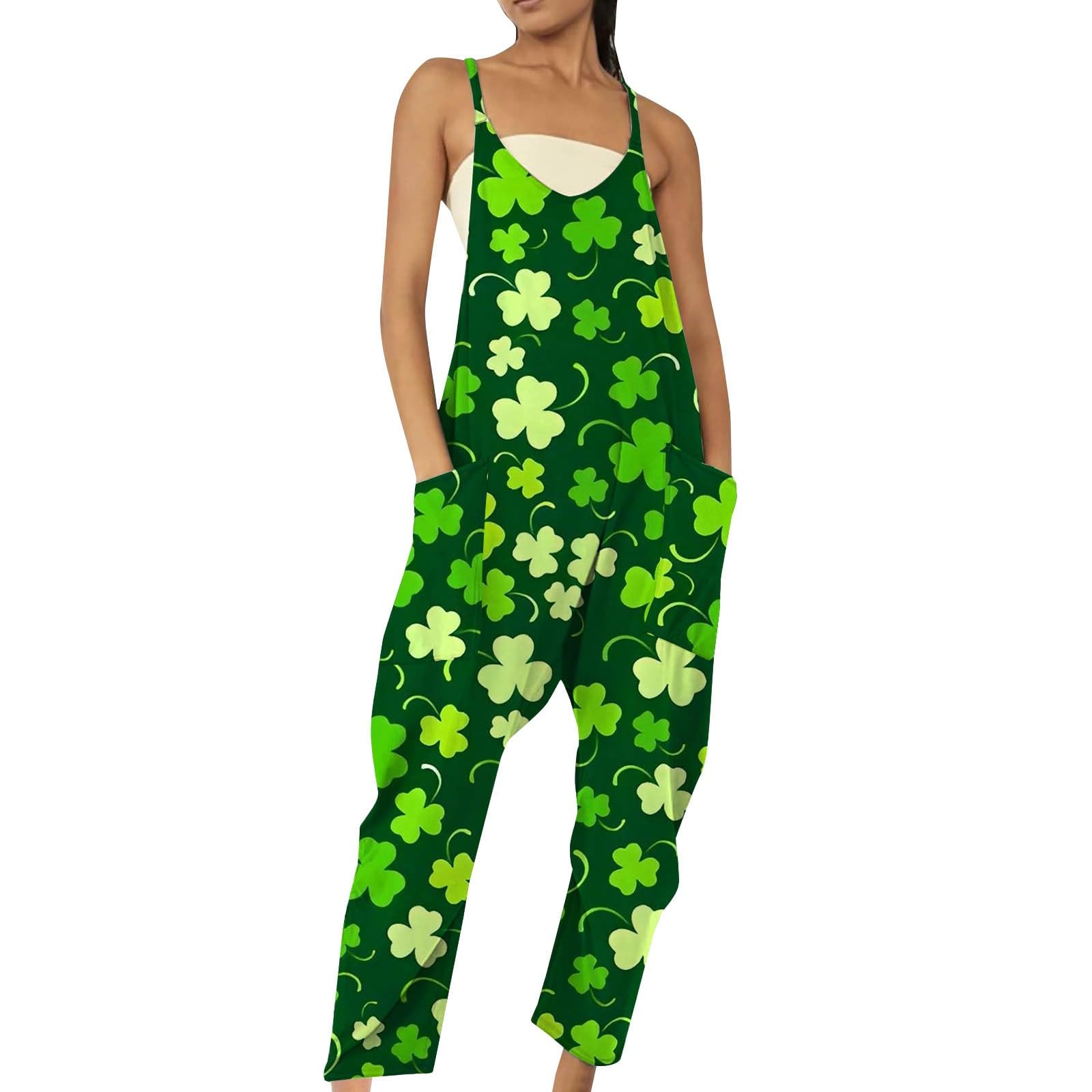 St. Patrick‘s Day Hundekleid Größe L – Mit Kleeblatt & Hufeisen, Grüne Satinschleife, Für Hunde 5–5,9 Kg