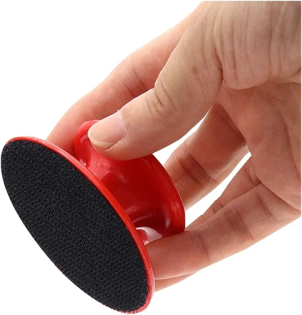 Car Wax Applicator Pads Set with Red Handle Soft Sponge Applicators Foam Wax Pad for Polishing and Cleaning Cars(6Pcs)
