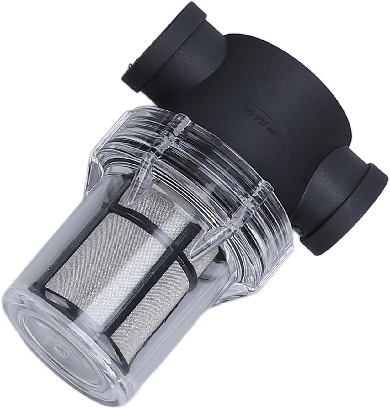 Rain Diverter Kit with Filter, Rainwater Collector System, Round Downpipe Water Collection Hose Connection for Garden Lawn Flower Beds, Plastic Material (110mm / 4.3in)