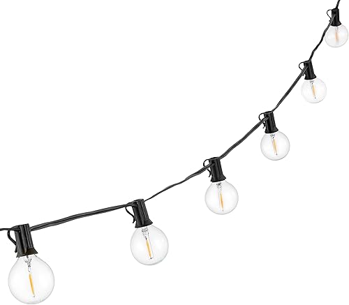 Miniatura 3 de SAFAVIEH Lighting Collection Jenica - Guirnalda de luces LED negras de 25 pies para exteriores