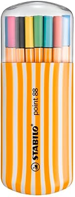 Rotulador punta fina STABILO point 88 - Estuche Zebrui con 20 colores
