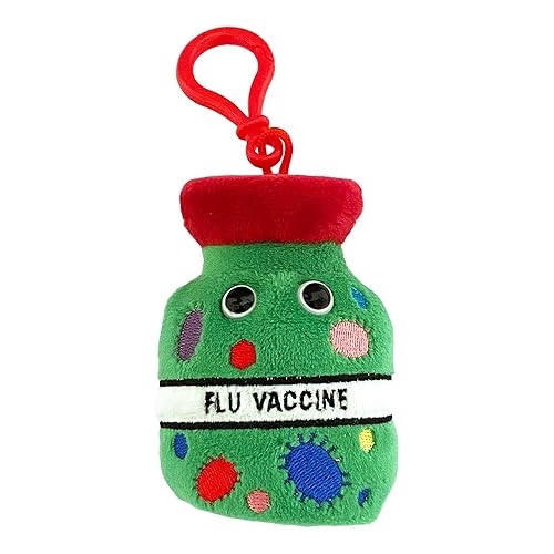 GIANT MICROBES Flu Vaccine Keychain – Learn about Immunology and