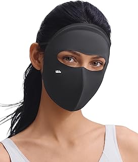 BENEUNDER Cooling Face Cover for Women UV Sun Protection UPF 50+ Breathable 3D Structured Design for Summer Outdoor Unisex