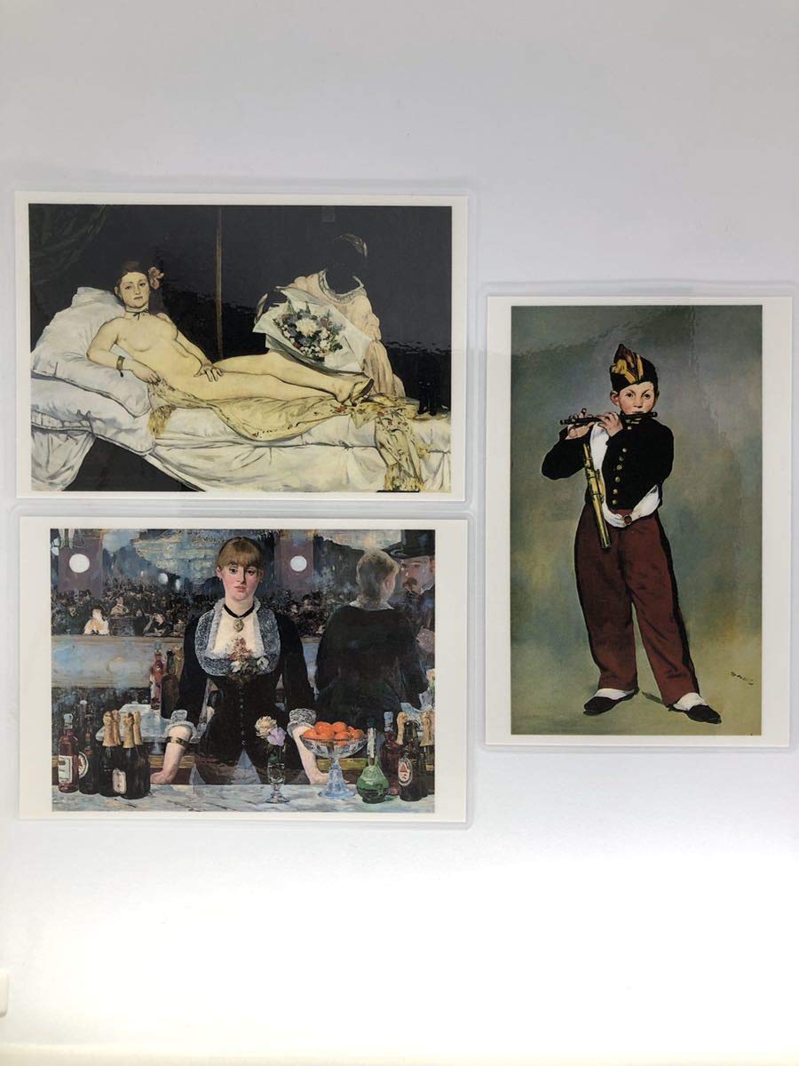 エドゥアール・マネ、【胸のあらわなブロンド娘】、希少な額装用画集より ローラ・ド・ヴァランス（「マネ、30点のオリジナル・エッチング