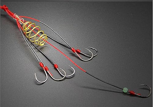 Miniatura 8 de Toasis Aparejo de pesca de carpa, anzuelos para trampa de cebo, paquete de 4